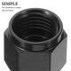 thumbnail image 3 of DEEPCRAFF Tapón De Con Ajuste 6An En Aluminio Negro Para Accesorios Automotrices, 3 of 6