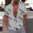 thumbnail image 4 of Men's Hawaiian Shirt Fun Short Sleeve Button Up Shirt Tropical Holiday Beach ShirtL, 4 of 4