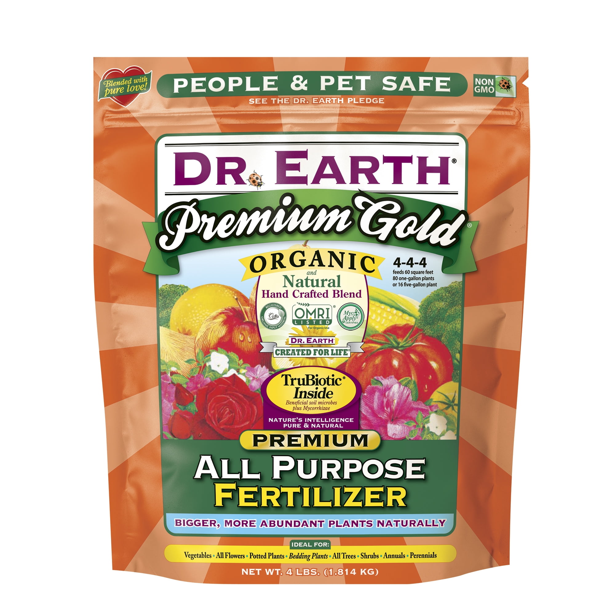 Dr. Earth Organic & Natural Premium Gold All Purpose Fertilizer, 4 lb