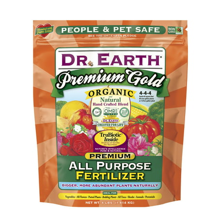Dr. Earth Organic & Natural Premium Gold All Purpose Fertilizer, 4