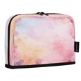 thumbnail image 2 of Standing Pencil Case with Base Large Capacity Stationery Pouch Pen Bag with Zipper for Women Men Colorful Pastel Floral Pattern, 2 of 7
