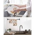thumbnail image 5 of Easter Bunny Kitchen Dish Towels for Drying Dishes Set of 3, Eggs Green Leaves Country Flowers Cups Waffle Weave Microfiber Hand Tea Bathroom Towels Quick Dry & Absorbent Towel 12x12, 5 of 7