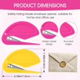 thumbnail image 2 of 6 Pack Letter Opener Envelope Slitter, Quick Unboxing Machine,Suitable for Envelopes,Letters,Mail,and Packages,Suitable for Offices,Homes,and Businesses,6 Colors, 2 of 8