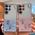 thumbnail image 3 of for Samsung Galaxy S23 Ultra Glitter Clear Case for Women Girls Cute Flower Bling Sparkle Luxury Plating Full Lens Camera Protection Phone Cover for S23 Ultra 5g 6.8" 2023 (Sierra Blue), 3 of 8