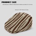 thumbnail image 4 of CHAQLIN Adjustable Forward Newsboy Hat, Brown Zebra Stripe Retro Soft Lightweight Flat Newsboy Cap for Outdoor Shopping Daily Casual Wear, 4 of 4
