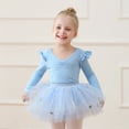 thumbnail image 5 of Girls Tracksuit Size 10 Long Sleeve Ballet Leotard for With Detachable Tutu Skirt Dance Gymnastics Performance Elegant Twirl Outfit for Recital Practice and, 5 of 7