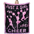 thumbnail image 1 of LHSHID Cheerleader Blanket Cheerleading Gifts for Girls Teens Women Cheer Gifts for Cheerleaders Soft Lightweight Throw Blanket 30x40in, 1 of 6