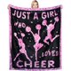 thumbnail image 1 of LHSHID Cheerleader Blanket Cheerleading Gifts for Girls Teens Women Cheer Gifts for Cheerleaders Soft Lightweight Throw Blanket 40x50in, 1 of 6