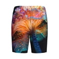 thumbnail image 2 of Lsque Bioluminescent Underwater Flower Mens Sleep Pajama Shorts,Short Pajama Pants, Cotton Ultra-Soft Knit-3X-Large, 2 of 9