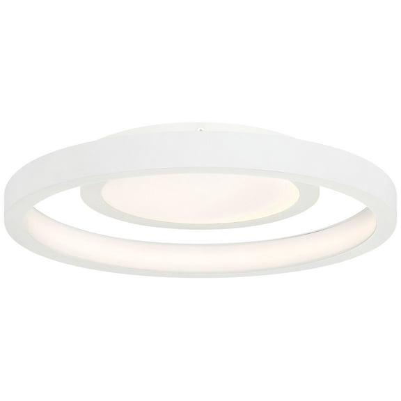 George Kovacs Knock Out 14" Wide White LED Modern Ceiling Light