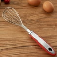 thumbnail image 3 of Batidor de huevos de acero inoxidable de 12 pulgadas con mango de goma, batidor manual de mano para huevos, batidor, herramienta de cocina para hornear, 3 of 7
