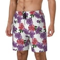 thumbnail image 2 of Haiem Peonies Mens Swim Trunks with Compression Liner 2 in 1 Swimming Shorts Stretch Swimwear Quick Dry,Board Shorts-XX-Large, 2 of 9