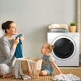 thumbnail image 3 of Electric Portable Laundry Dryer, 13LBS Capacity Tumble Dryer with 1500W Drying Power, 3.0 Cubic Feet Front Load, Clothes Dryer w/7 Automatic Drying Mode, 3 of 8