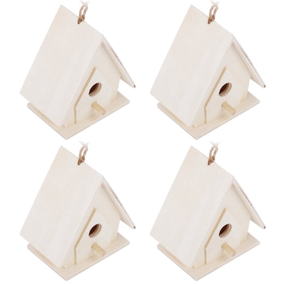 Casa para Pájaros no tóxica, Casa para Pájaros de madera a PrueBa de Humedad de 4 pianas, para loros, Golondrinas, otros animales salvajes y pájaros