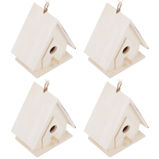 Casa para Pájaros no tóxica, Casa para Pájaros de madera a PrueBa de Humedad de 4 pianas, para loros, Golondrinas, otros animales salvajes y pájaros