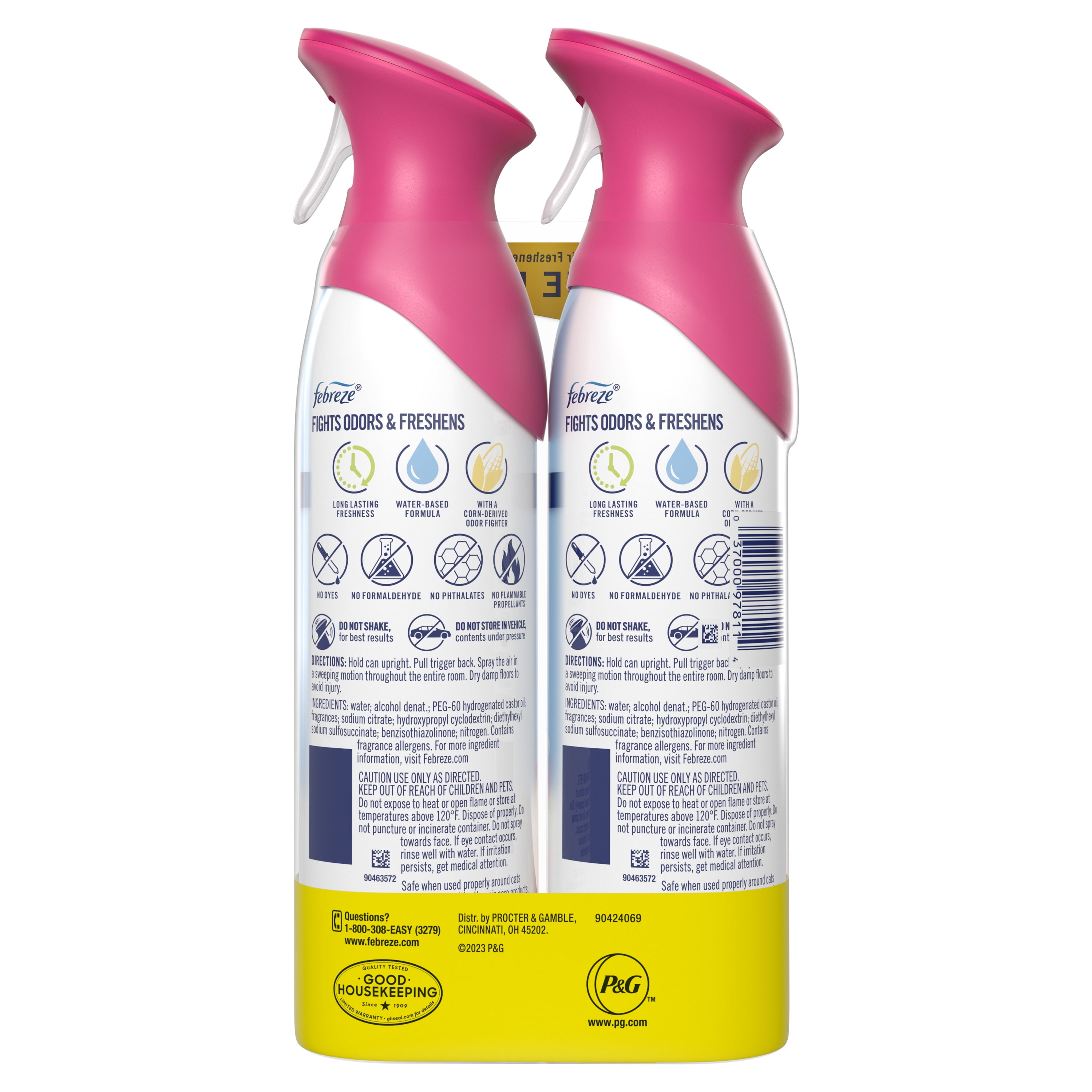 Febreze Air Freshener Spray, Odor-Fighting Room Spray, Gain Island Fresh, 8.8oz, 2 Count