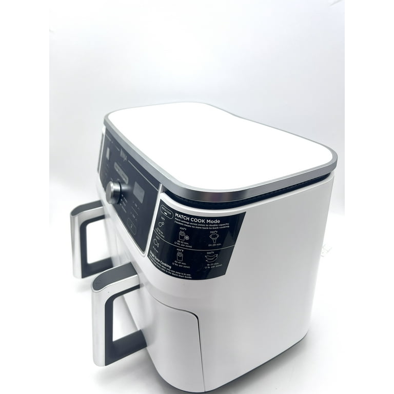 Open Box Ninja DZ401 Foodi 10 Quart 6-in-1 DualZone XL 2-Basket Air Fryer -  White 