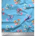 thumbnail image 1 of Soimoi Cotton Duck Fabric Sea Shell & Anemone Floral Print Fabric by Yard 56 Inch Wide, 1 of 3