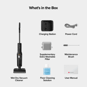 roborock F25 series Ultra Steam Wet Dry Vacuum Cleaner, 356°F Steam Mop & 187°F Hot Water Cordless Vacuum Mop All in One, Floor Washer with Blue Light, 194°F Self-Cleaning, 180° Lay-Flat