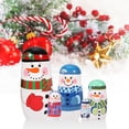 thumbnail image 1 of 5pcs Christmas Hand-painted Nesting Dolls, Nifty And Lovely Hand-painted Nesting Dolls, Multi-layer Nesting Evenly Colored And Bright For Birthday Kids Toy, 1 of 7