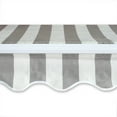 thumbnail image 4 of ALEKO 6.5'x5' Retractable Patio Awning Fabric Replacement, Gray and White Striped Color, 4 of 5
