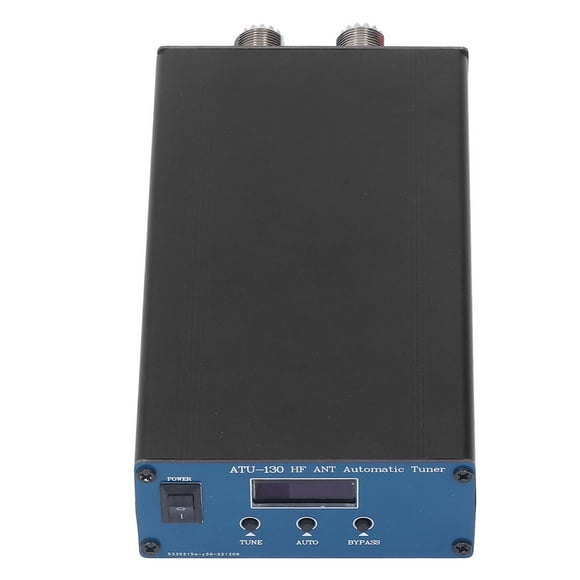 Shortwave Auto Antenna Tuner, Automatic Antenna Tuner 10-15VDC 1.8-50MHz Fast Heat Dissipation UHF Connector for Most Radio Stations