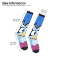 thumbnail image 2 of Masiiu Bluey Print Adult Crew socks, Comfortable Novelty Colorful Patterned, Breathable, Stylish Colorblock for Men Women, 2 of 6
