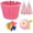 B, variant on QKURT Girl's Bicycle Basket Streamers Set, Kid's Bicycle Basket, Bike Bell Beads Beads for Girls and Boys Bike Basket Front Decoration