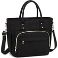 thumbnail image 1 of Loncheras para Mujer y Hombre, Bolsa de Almuerzo Térmica de Gran Capacidad, Impermeable y a Prueba de Fugas, Reutilizable con Correa, para Oficina y Picnics (Negro), 1 of 4