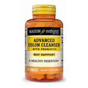 Mason Natural Advanced Colon Cleanser With Probiotic, Calcium, Cascara Sagrada and Aloe Vera - Improved Digestive Health, Healthy Bowel Function & Detoxification, 90 Tablets