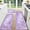 Purple Floral, variant on Rooster Kitchen Rugs and Mats Non-Skid Washable for Floor, Rooster and Chicken Kitchen Decor and Accessories Kitchen Mat Set of 3