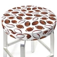 thumbnail image 3 of KLL Football Round Bar Chair Cushion Cover 12 inch ,Bar Stool Protector with Elastic, Soft Washable, 3 of 6