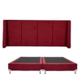 thumbnail image 1 of Box Base Cama King Size + Cabecera Milan Rojo, 1 of 8