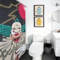 thumbnail image 5 of Killer Klowns from Outer Space Clown Shower Curtain, Bath Curtain Bathroom Home Decor Waterproof Polyester for Bathroom with 12 Hooks 56.30x70.87Inch（143x180cm）, 5 of 8