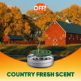 thumbnail image 6 of OFF! Backyard Outdoor Mosquito Repellent Coil Starter Pack, Perfect for Outdoor Patios, Country Fresh Scent, 3 Piece, 6 of 12