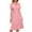 Pink-15, variant on STETMN Women Casual Dresses V Neck Short Sleeve Smocked Ruffle Flowy Beach Boho Long Floral Dress