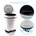 Pure Clean PKSVB18WT Smart Garbage Bin Trash Can with Builtin Dirt