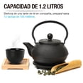 thumbnail image 4 of Tetera Japonesa de Hierro Fundido Casa Litus con 2 Tazas Infusor Salvamanteles, 4 of 10