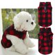 thumbnail image 5 of Ropa cálida de invierno para mascotas con chaleco grueso y suave de lana a cuadros para perros, 5 of 5