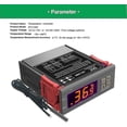thumbnail image 2 of Controlador de temperatura Stc-1000, termostato digital versátil de 12v 10a con sonda Ntc para prueba, escotilla de calefacción y refrigeración, 2 of 5