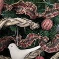 thumbnail image 6 of JCS Vintage Christmas Ruffled Homespun Cotton Fabric Plaid Trim/Garland - 2 x 144 inches (12 feet), 6 of 7