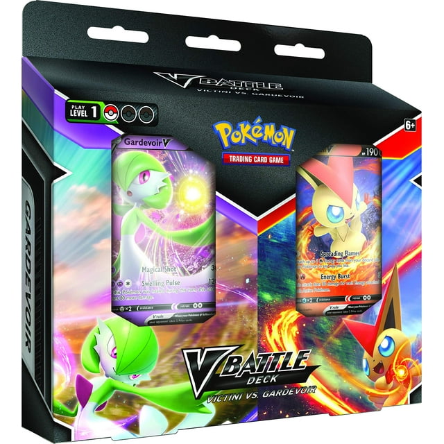 Juego de cartas coleccionables Pokémon V Battle Deck Victini vs Gardevoir