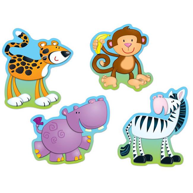 Carson Dellosa CD-120072BN Jungle Animals Accents - Pack of 6 - Walmart ...