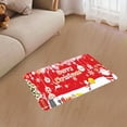 thumbnail image 3 of yuksok Carpet Anti Skid Festive Santa Claus Elk Rectangular Reusable for Bedroom Living B, 3 of 7