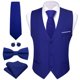 thumbnail image 1 of Chaleco de seda elegante para hombres, conjunto de chaqueta sin mangas, corbata de pajarita, traje de boda, oro sólido, verde, rosa, Morado, Rojo, 1 of 5