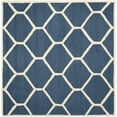 thumbnail image 2 of SAFAVIEH Cambridge Juan Geometric Wool Area Rug, Navy Blue/Ivory, 8' x 8' Square, 2 of 5