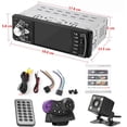thumbnail image 4 of Haofy Radio estéreo inalámbrico para coche con visualización táctil de 4.1 pulgadas y cámara de visión trasera, reproductor de MP5 para coche, reproductor de MP5 universal, reproductor multimedia univ, 4 of 5
