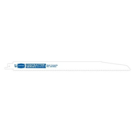 

Century Drill & Tool 178320636 12 in. x 6T 07206 Contractor Reciprocating Blade Card