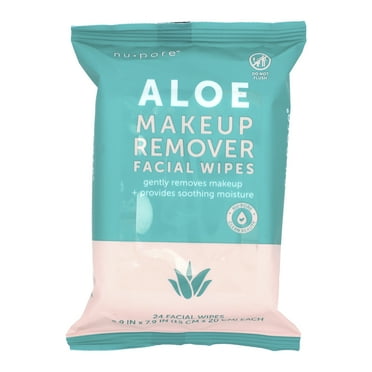 Nu-Pore Aloe Makeup Remover Facial Wipes , 24 Wipes