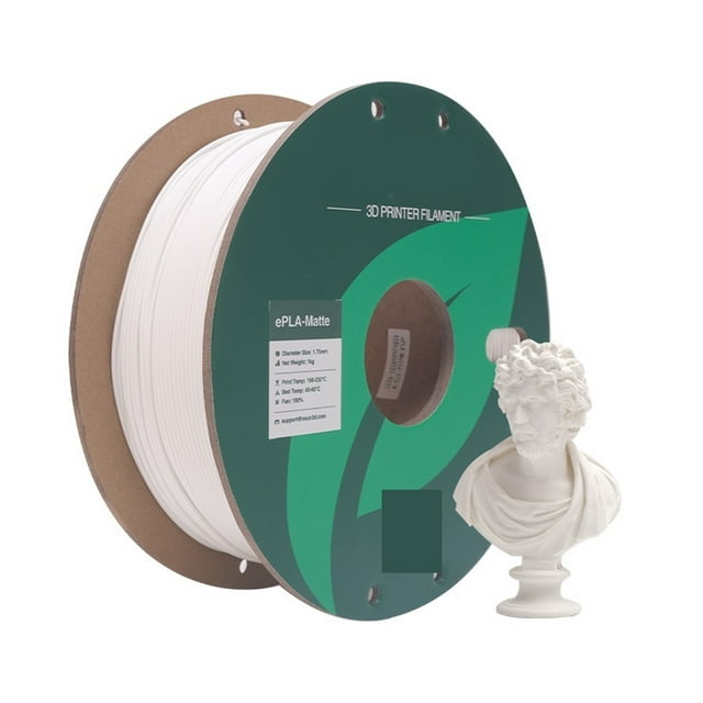 3D Printer Filament Matte PLA 1.75mm Dimensional +/- 0.03mm 1KG (2.2 LBS) Spool, 3D Printing Material For 3D Printers ,Easy to Use